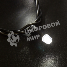 Гирлянда Neon-night Нить 10м, с эффектом мерцания, черный ПВХ, 24В, белый