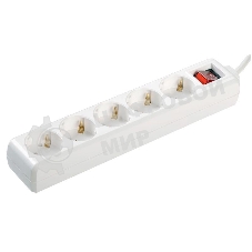 Удлинитель WYP10-16-05-03-ZK-N У05К-выкл. 5 мест 2 Р + P Е/3 метра 3х1 мм2 16А/250 IEK