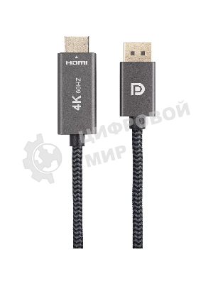 Кабель DisplayPort M-> HDMI M 4K@60Hz 1.8m Telecom,оплетка (TA561M-1.8M)