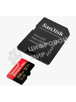 Флеш карта Sandisk Extreme Pro microSDXC 256Gb + SD Adapter + Rescue Pro Deluxe 200Mb/s