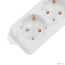 Удлинитель 5 гнезд, 5 м, 3х0,75 мм², с/з, белый PROconnect