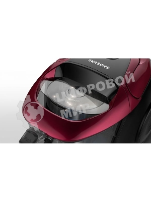 Пылесос Samsung VC18M31A0HP бордовый/черный, 380/1800 Вт, уборка сухая, пылесборник контейнер 2 л