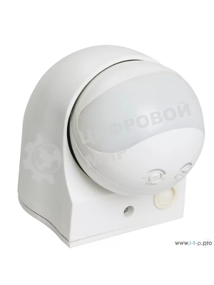 Детектор движения ДД 010 1100Вт угол. обз. 180град. IP44 бел. IEK LDD10-010-1100-001