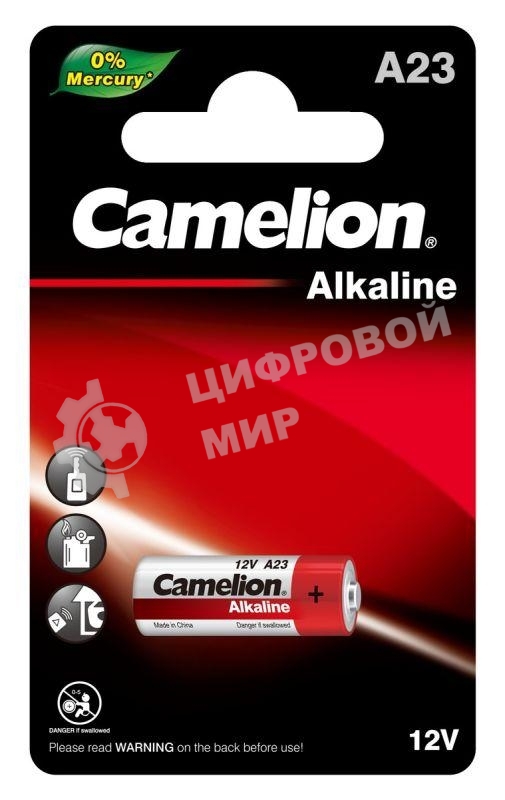 Батарейка Camelion LR23A BL-1 Mercury Free 12В