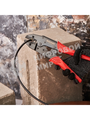 Кримпер комбинированный Rexant для обжима изолированных и штыревых наконечников 0.5 - 2.5 мм² (HT-02525)