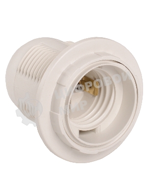 Патрон электрич. E27 Ппл27-04-К12 с кольцом пластик. бел. (инд. упак.) IEK EPP11-04-02-K01