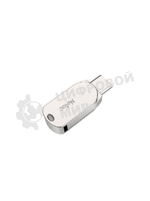 Флешка USB Netac U785 (NT03U785C-032G-30PN), 32Gb, USB 3.0/TypeC, R/W 110/45, серебристый