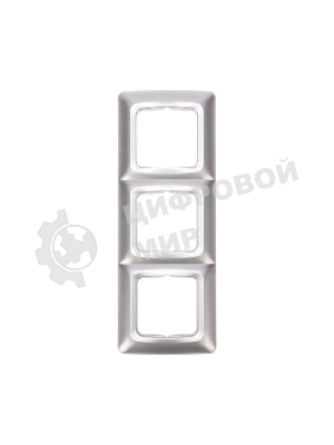 Рамка Kranz 3-я DEA горизонтальная Серебряный металлик