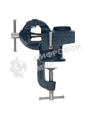 Тиски слесарные Сибртех, настольные, поворотные, ширина рабочих губок 50 мм, наковальня
