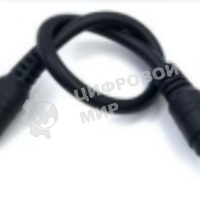 Кабель DC 5.5x2.5 18 AWG папа-папа 1 м с прямым штекером