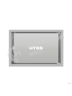 Шкаф коммутационный NTSS Lime (NTSS-WL6U5560GS) настенный 6U 550x600 мм пер. дв.стекл несъемн. бок. пан. 30 кг серый 110 град. IP20 сталь