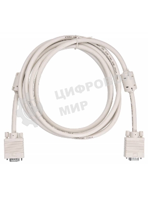 Кабель Buro CAB016S-10 VGA (m) VGA (m) 3м феррит.кольца серый