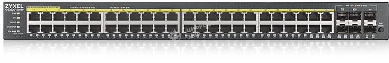 Коммутатор гибридный L2 PoE+ Zyxel NebulaFlex Pro GS2220-50HP, rack 19