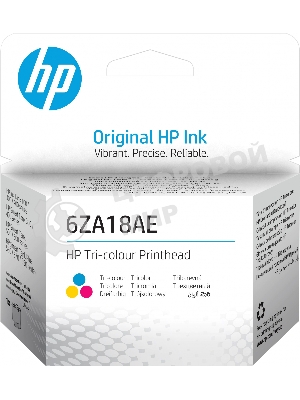Печатающая головка HP 6ZA18AE многоцветный для HP InkTank 100/300/400 SmartTank 300/400/500/600 SmartTankPlus 550/570/650