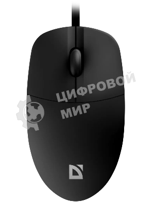 Мышь проводная Defender Azora MB-241 черный, 1200 dpi, USB, кнопки - 3