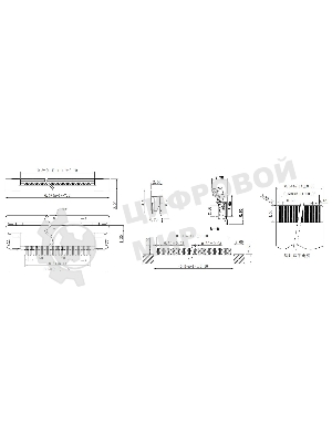 Разъем FPC Half Coverage Bottom Contact 1.0K-BX-12PWB 12 pin высота 2мм шаг 1мм