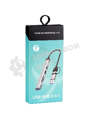 USB-концентратор TypeC+adapter-->USB3.0+2USB2,0+SD+TF, VCOM