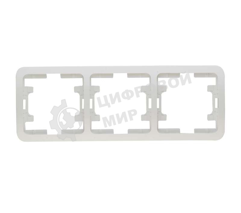 Рамка 3-м Makel Mimoza горизонт. бел.