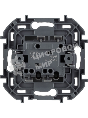 Выключатель 2-клавишный 10AX 250 В антрацит