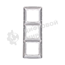 Рамка Kranz 3-я DEA горизонтальная Серебряный металлик