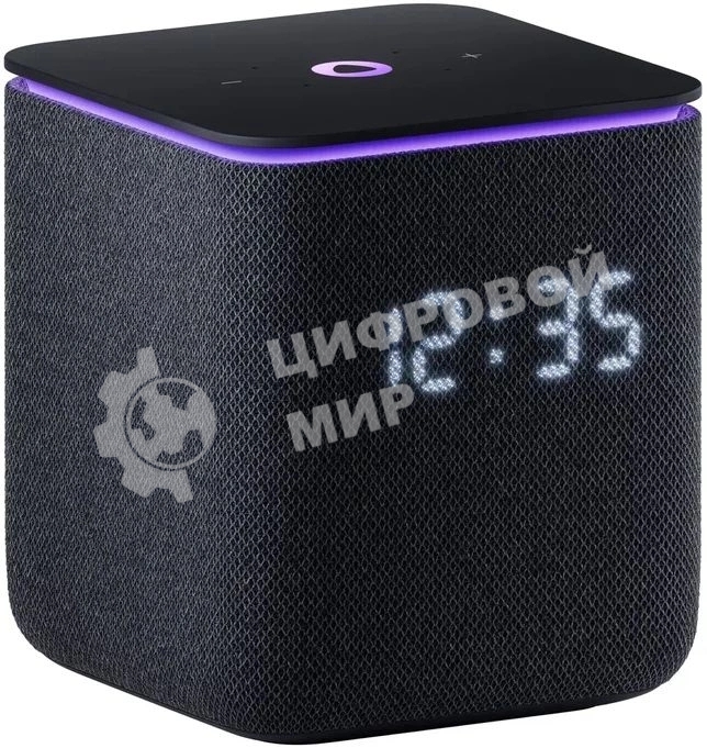 Умная колонка Яндекс Станция Миди, 24Вт, с экраном, 2 динамика, Wi-Fi, BT5.0, Zigbee, Алиса, черный