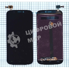 Дисплей для Micromax A300 Canvas Gold черный