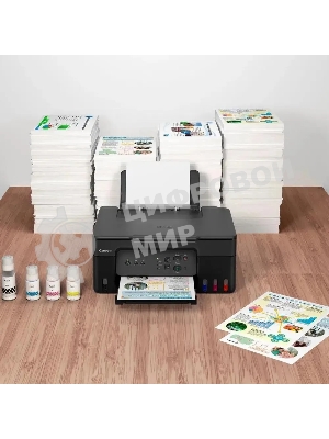 МФУ струйное Canon PIXMA G3430 (5989C009), A4, цветное, печ. 11 стр/мин. (ч/б) 6 стр/мин. (цвет), скан. до 3.16 стр/мин., 4800 x 1200 dpi (печать) 600x1200dpi (скан.), USB, Wi-Fi, Air Print, Mopria