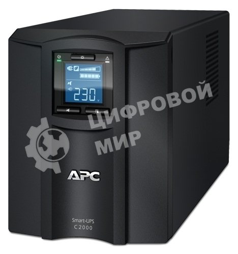 Источник бесперебойного питания APC Smart-UPS C SMC2000I 1300Вт 2000ВА черный
