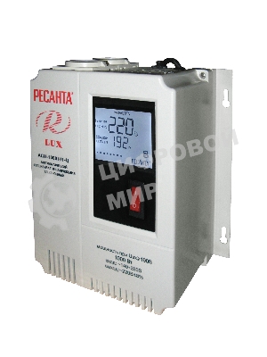 Стабилизатор напряжения Ресанта АСН-1000Н/1-Ц электронный однофазный серый