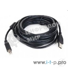 Кабель Gembird USB 2.0 PRO для соед. 1.8м AM/BM позол.конт., фер.кол., пакет