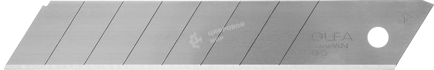Лезвие Olfa (OL-LB-10B) сегментированное, 18х100х0,5 мм, 10 шт