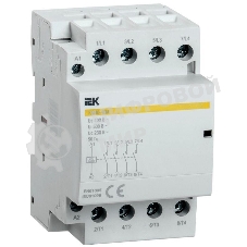 Контактор модульный КМ40-40М AC/DC IEK MKK21-40-40 IEK