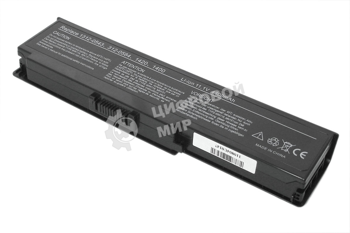 Аккумуляторная батарея для ноутбука Dell Inspiron 1400, 1420, Vostro 1400, 1420 серий 5200mAh OEM