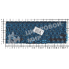 Клавиатура для ноутбука MacBook Pro 13 Retina A1708 черная большой Enter