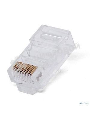 Коннектор RJ-45, Filum FL-NA-PLUG6-1 6 кат., 8p8c, 30 мкм, универсальный, для одножильного и многожильного кабеля, уп/100 шт