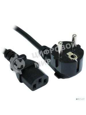 Кабель питания Filum CEE 7/7- С13, 3х0.5мм, 220В, 6A, черный, 3м [FL-PC6-EU-C13-3M] (873334)