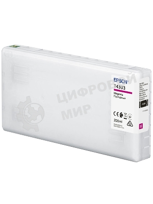Картридж струйный Epson T43U (C13T43U340) пурпурный (200 мл) для SureLab SL-D800