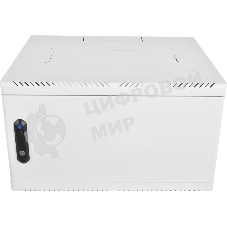 Шкаф коммутационный ЦМО (ШРН-6.500.1) настенный 6U 600x500 мм пер. дв. стекл 200 кг серый 470 мм 180 град.