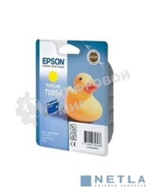Картридж струйный Epson C13T05544010 желтый для Epson RX520/R240