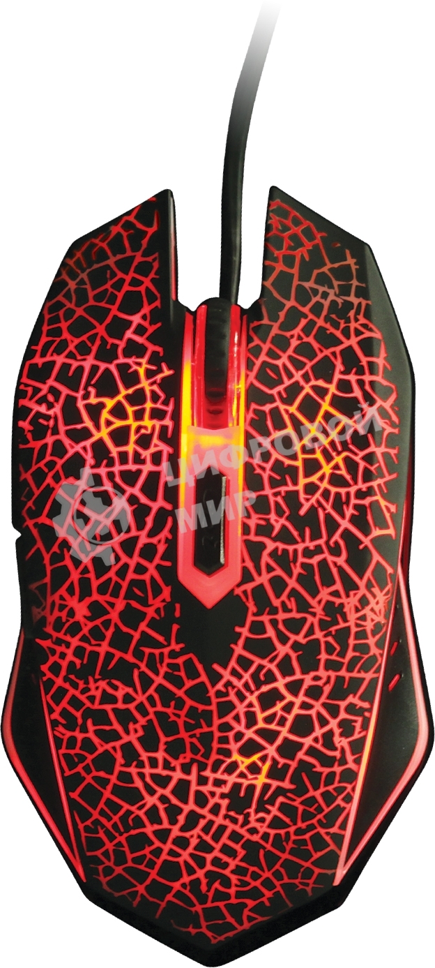 Мышь проводная Qumo Solaris M10 + коврик, проводная, оптическая, 800/1200/1600/2200 dpi