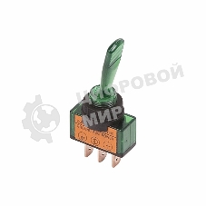 Тумблер Rexant 12V 20А (3c) ON-OFF однополюсный с зеленой подсветкой