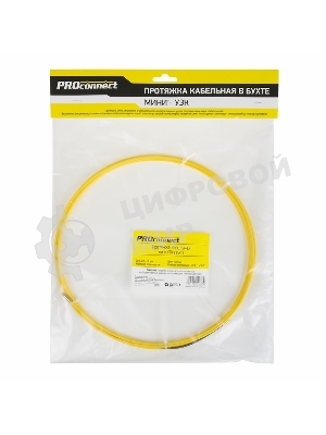 Протяжка кабельная PROconnect (мини УЗК в бухте), стеклопруток, d=3,0 мм, 5 м
