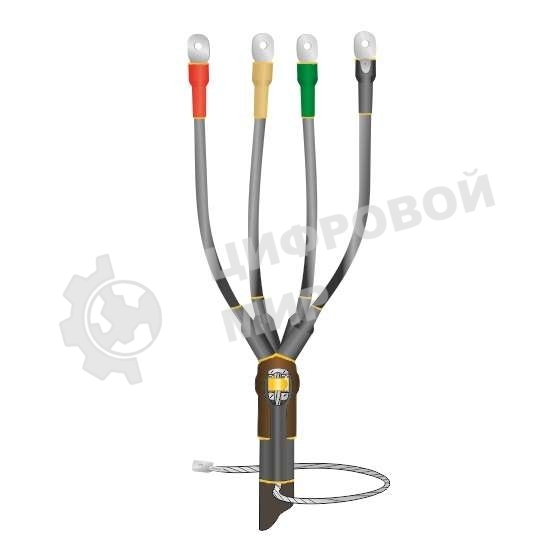 Муфта кабельная концевая универс. 1кВ 1ПКВ(Н)ТпбН-4х(35-50) с болтовыми наконечниками Нева-Транс Комплект 22020146