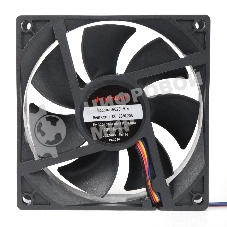 Вентилятор для корпуса Gembird черный, 92 мм, 2500 об/мин, 30 дБ, 4 pin