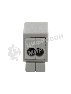 Строительно-монтажная клемма Rexant СМК 224 для светильника на 2 проводника 1.0-2.5/0.5-2.5 мм², белая (5 шт./уп.)