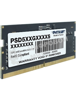 Оперативная память Patriot, DDR5, 32GB (1x32 GB), 4800 MHz, CL40 SO-DIMM