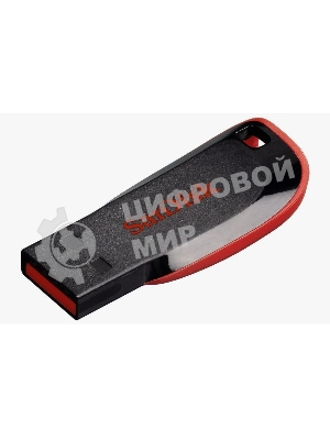 Флешка USB SanDisk Cruzer Blade (SDCZ50-128G-B35), 128Gb, USB 2.0, Type-A, R/W 16/4, черный