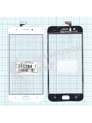 Сенсорное стекло (тачскрин) для OPPO A57, белое