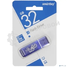 Флешка USB Smartbuy Glossy series Blue (SB32 GbGS-DB), 32Gb, USB 3.0, R/W 75/25, темно-синий