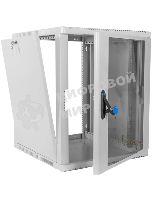 Шкаф ЦМО телекоммуникационный настенный сварной 15U (600 500) съемные стенки, дверь стекло